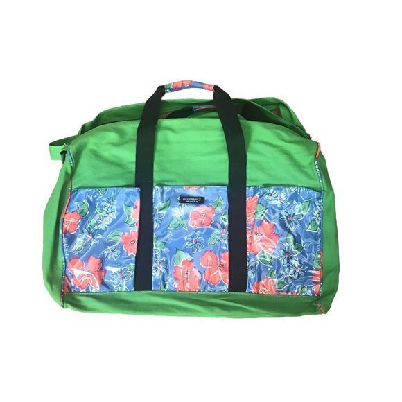 Tote Bag Accessory Works Beach Bag Pool Bag Outer Pockets Flip Flops ￼Adjustable - Picture 1 of 5